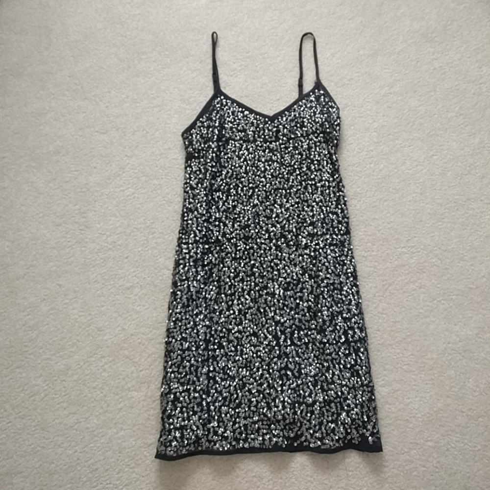Forever 21 silver sequin mini dress